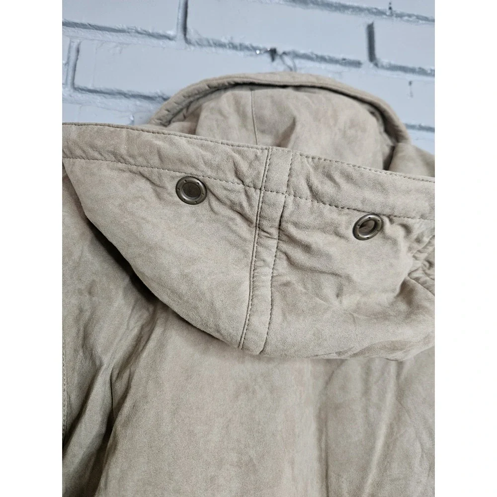 Skea Paris/Vail Women's Vintage Parka Ski Snow Jacket‎ Size 4 Brown Faux Suede
